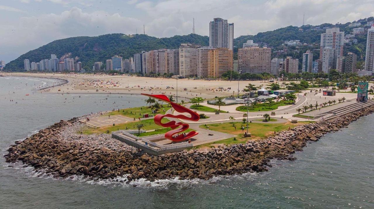 Kitnet aconchegante Beira Mar. Santos (Sao Paulo) Exterior foto